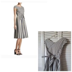 LAFAYETTE 148 NEW YORK Ximena Stripe Dress, Size M